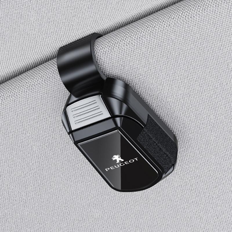 Car Glasses Sunglasses Storage Clip Sun Visor Clamp For Peugeot 408 4008 308 3008 Rifter 5008 508 2008 208 301 RCZ 407 108 608