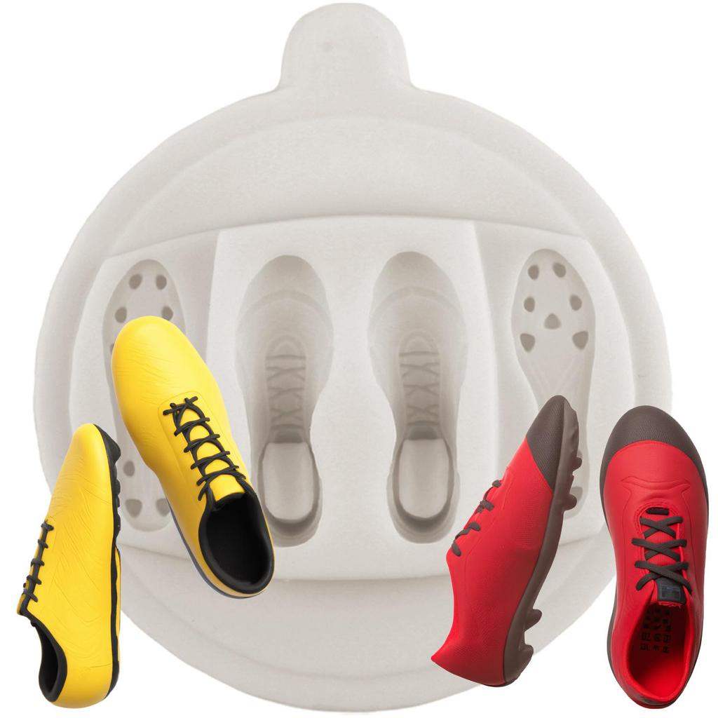 Силиконовые формы для футболиста Футболист Футбольные бутсы Форма для мастики Инструменты для украшения торта Топпер для кекса Конфета Шоколад Форма для гампасты