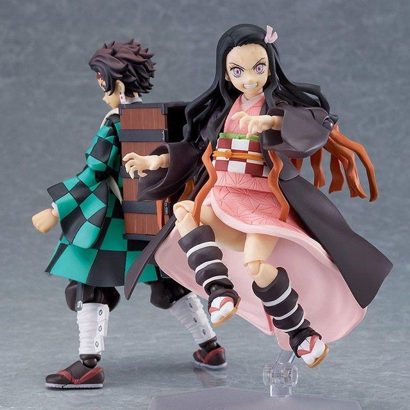 Фигурка аниме Figma Клинок, рассекающий демонов: Клинок, рассекающий демонов Танджиро Камадо 498 Незуко Камадо 508 Игрушка- Украшение для Автомобиля и Рабочего Стола Подарок