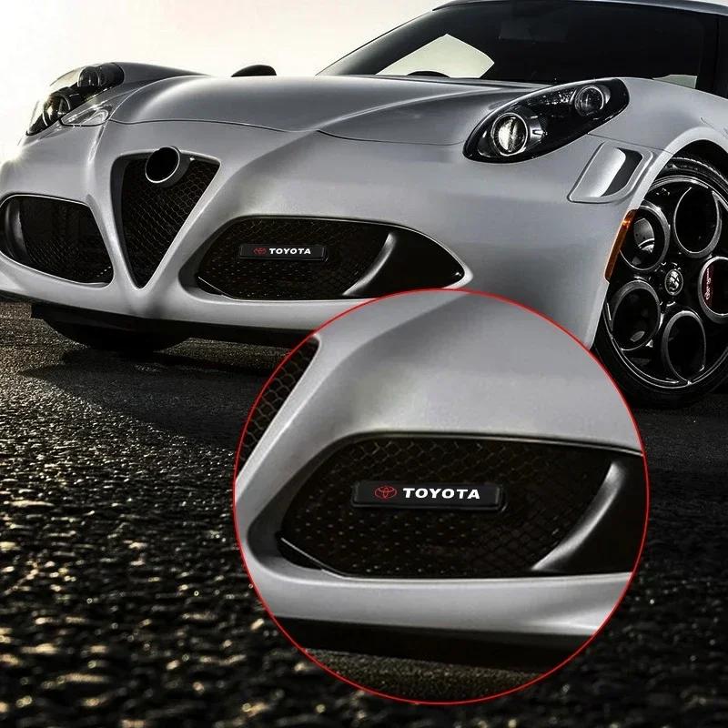 Декоративная светодиодная подсветка на решетку переднего капота, эмблема-значок для Toyota Yaris Corolla Avensis Aygo Vitz Vios Yaris Mark-X Mirai