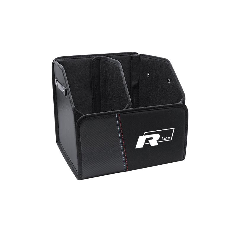 Folding Car Trunk Organizer Box Storage Bag Tools Tidying For VW GTI Polo Golf Passat Tiguan Arteon Touareg Taigo Jetta Hub Cap