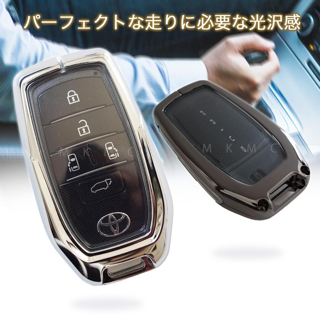 Smart Key Case Cover Alloy Material Toyota Car New Model Voxy Noah 90 Alphard 30 40 Series Harrier Crown RAV4 Compatible Custom Accessory Parts [MKMC]