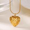 Модные геометрические ожерелья-сердца для женщин, ожерелье с подвеской-сердцем из нержавеющей стали, свадебный рождественский ювелирный подарок