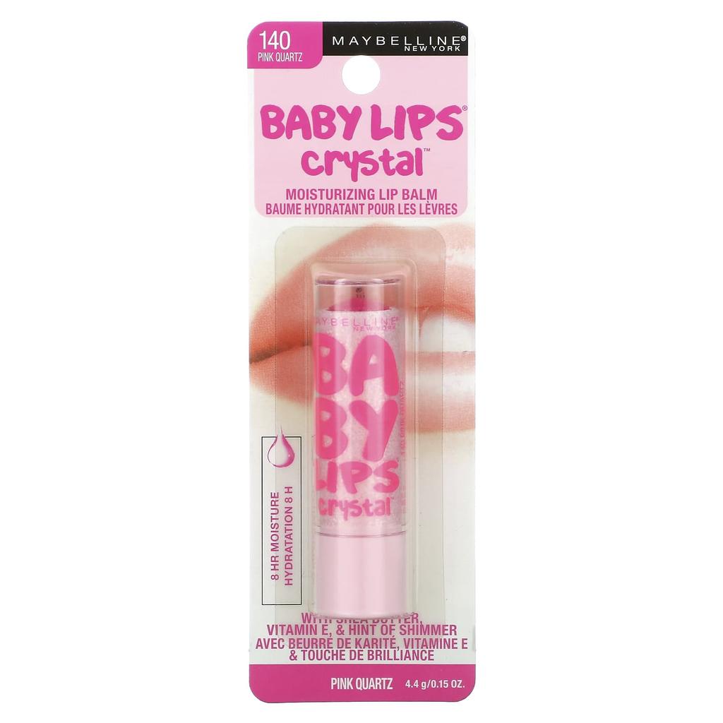 Maybelline Baby Lips, Увлажняющий бальзам для губ, Розовый кварц 140, 0,15 унций (4,4 г)