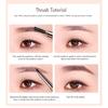 Five-color Optional Double-headed Eyebrow Pencil with Eyebrow Brush Triangle Tip Automatic Rotation Waterproof and Sweatproof 3D