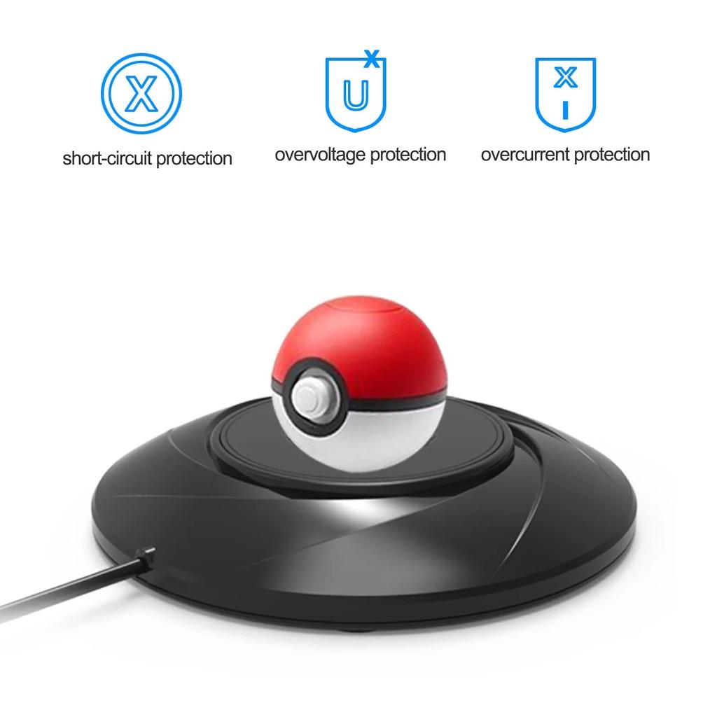 Charging Stand for New GO Plus + Pokémon Ball Accessories, Portable USB Dock Compatible with Poke-Ball & Go Plus+