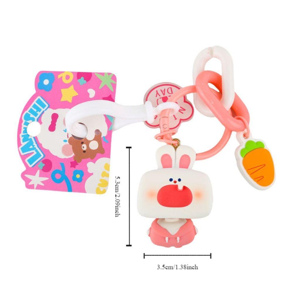 Брелоки Животные Брелок Кролик Мультяшная Кукла Подвеска Нежный Маленький Милый Брелок Женщины