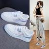 Fashionable Basic White Shoes for Women's Spring New Breathable Thick Sole Korean Style Board Shoes for Women Students