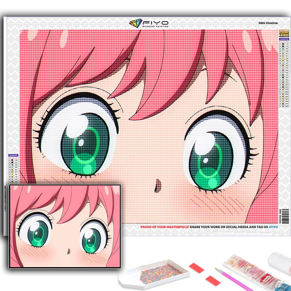 Popular 5D Diy Cross Stitch Anime Poster SPY FAMILY Painting Full Drill Cross-Stitch Crafts Kit Wall Sticker Home Decor