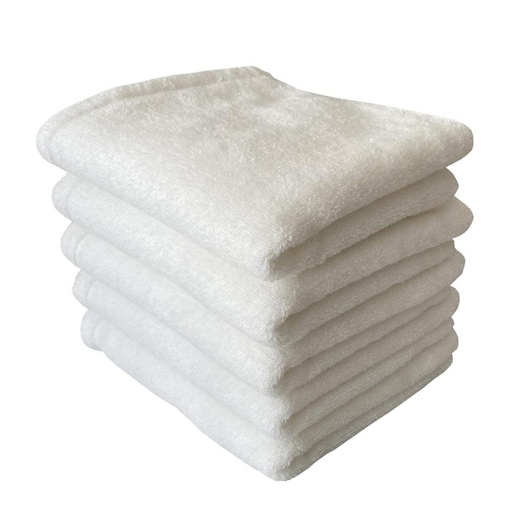 Imabari Towel Color Face Towel Set of 5 Antibacterial Treatment 34x80cm White