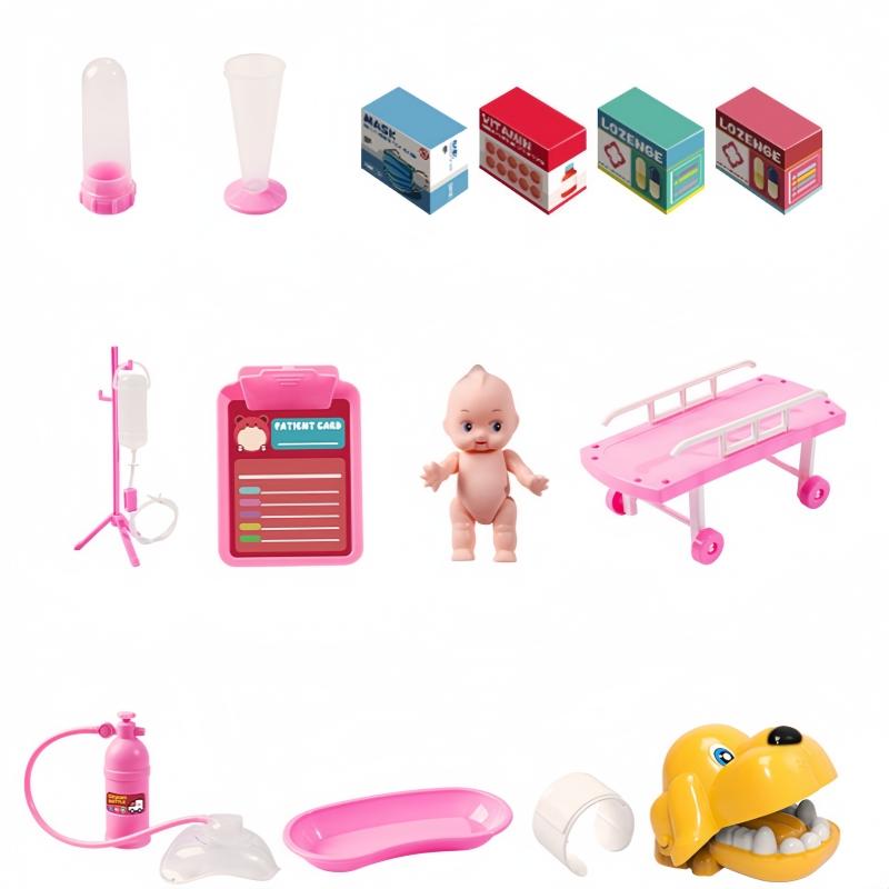 Simulation Doctor Set For Kids Pretend Play Girls Role-playing Games Accessorie Medical Kit Nurse Tools Toys For Children Gift