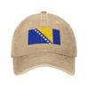 Custom Fashion Unisex Cotton Flag Of Bosnia And Herzegovina Baseball Cap Adult Adjustable Dad Hat Men Women Outdoor