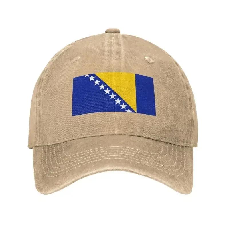 Custom Fashion Unisex Cotton Flag Of Bosnia And Herzegovina Baseball Cap Adult Adjustable Dad Hat Men Women Outdoor