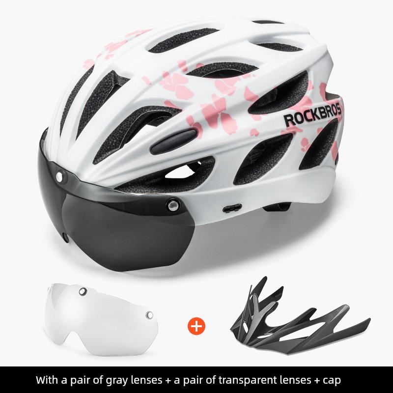 Rockbros Cycling Helmet Restraint Goggles Mountain Bike Helmet Helmet Integrated Molding Men's and Women's Equipment