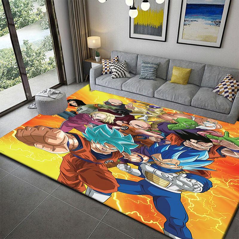 Dragon Ball Popular Character Printed Ruganime soft washable cartoon floor carpet