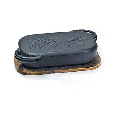 Асахи префектура Иватэ традиционное ремесло Nanbu железная посуда сковорода гриль для духовки рельефная для предотвращения липкого газа (IH и совместимый)