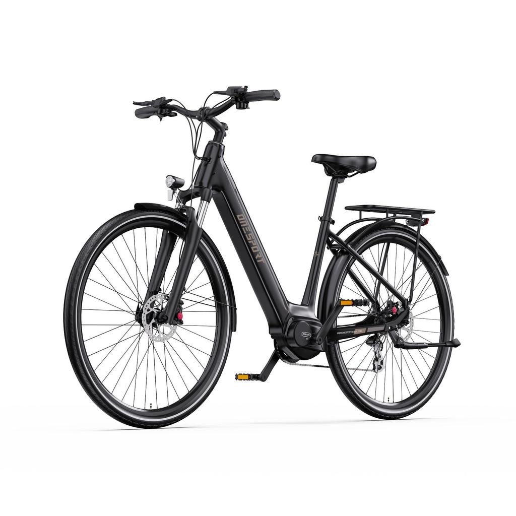 ONESPORT OT07 250W Mid-Drive Electric Bike, 36V 14Ah Battery, 110km Range, Hydraulic Brakes, Shimano 7-Speed,