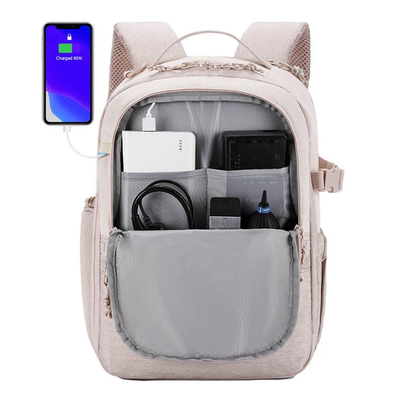 BAGSMART Рюкзак для камеры Рюкзаки для DSLR SLR камер с плечевым ремнем для Sony Canon Nikon Антикражный туристический рюкзак