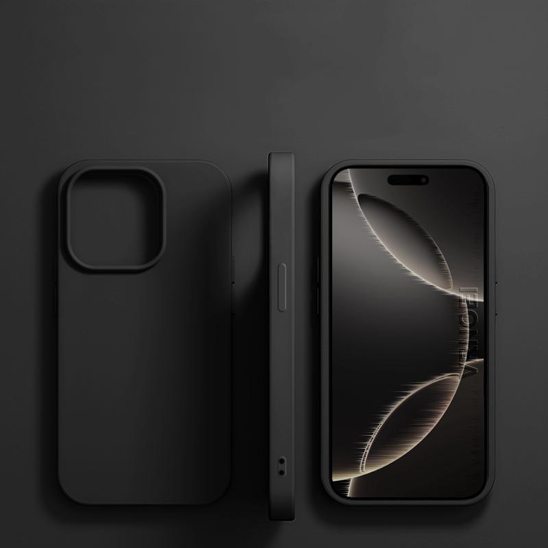 Liquid Silicone Phone Case For 11 13 12 14 15 16 Pro Max Plus 16E Cases Shockproof Protective Back Cover