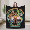 Trust in God Knitted Blanket Flannel Horror Halloween Cthulhu Lovecraft Occult Thin Throw Blanket for Home Couch Bedroom Quilt