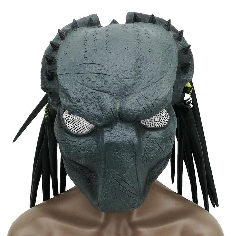 New Glowing Predator5Huntress Mask Alien Battle Halloween Glow-in-the-Dark Headgear Adult Mask