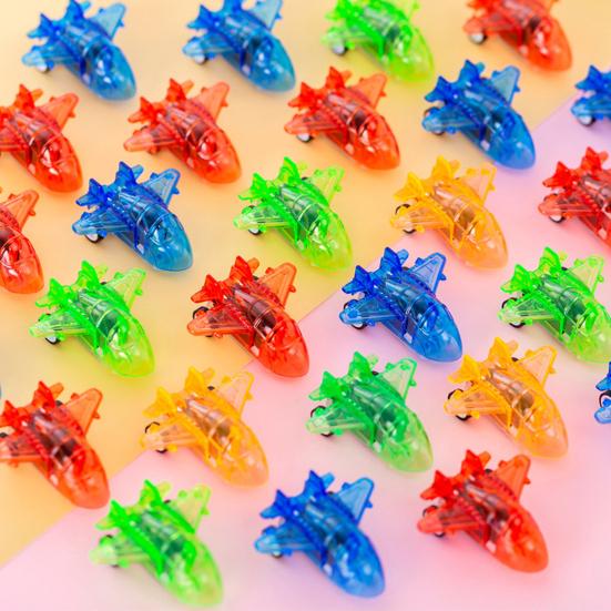 25Pcs Pull Back Mini Airplane Toy Clear Combat Aircraft Model Toddlers Boys Girls Educational