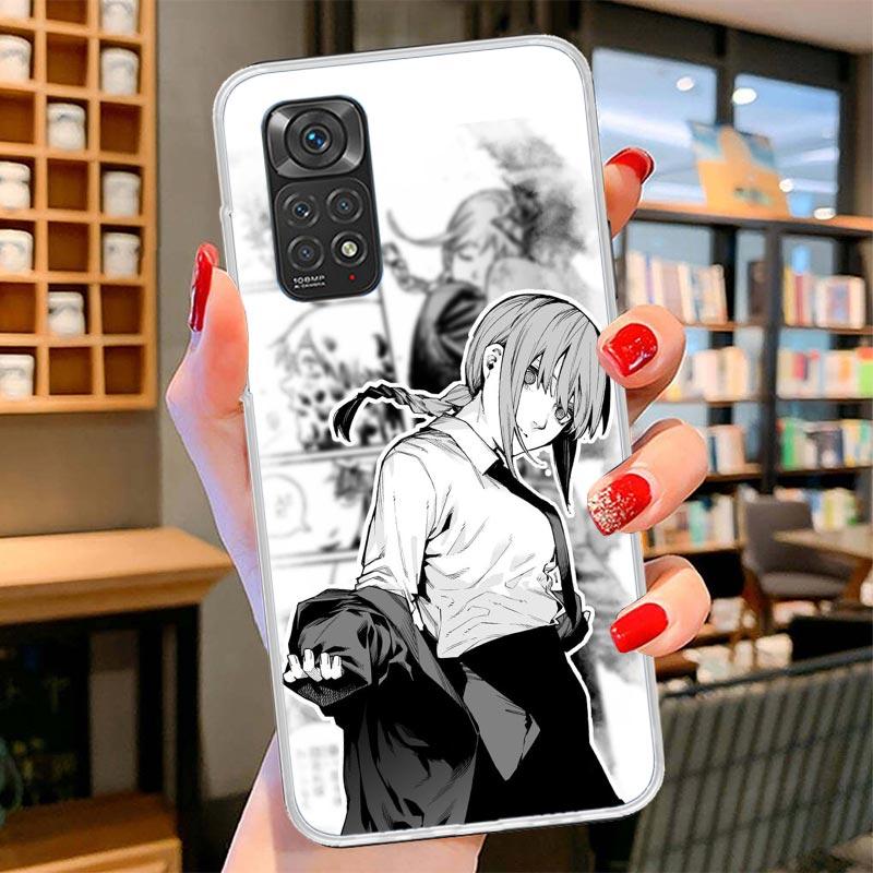 Чехол для телефона Chainsaw Makima Power Cover для Xiaomi Redmi Note 15 14 13 12 11 10 Pro Plus 14S 12S 11S 11T 11E 10S Мягкие Fundas Shel