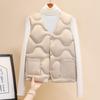 Женский пуховый жилет со стойкой