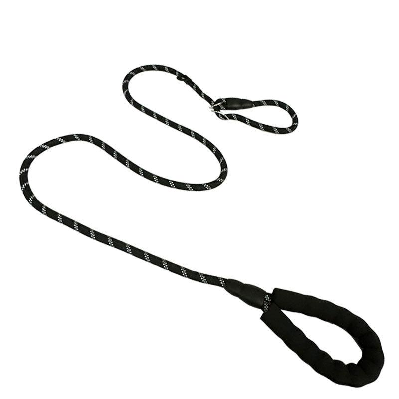Durable Reflective Rope Dog Leash with Soft Padded Handle Slip Lead for Medium Large Dogs