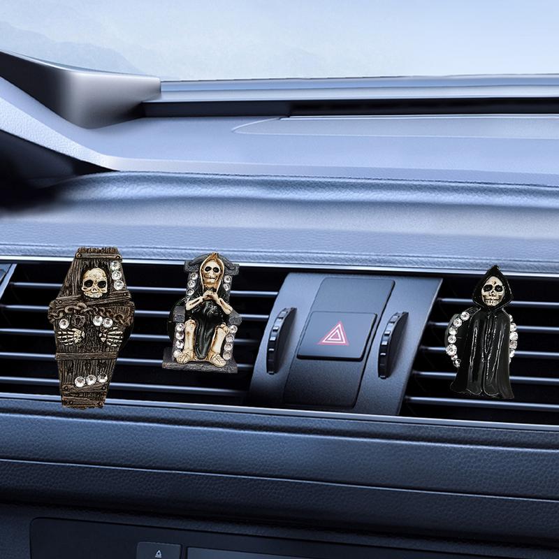 Освежитель воздуха Духи Клипсы Череп Дизайн Клип Диффузор Портативный Автомобильный Освежитель Воздуха Автомобильный Диффузор Вентиляционный Зажим Для Легковых Автомобилей Грузовиков Автодомов