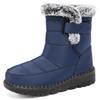 Snow Boots for Women In Winter Plus Size Women's Boots Polyurethane and Plush Thick Cotton Boots High Cut Thick Soled Cotton Shoes
