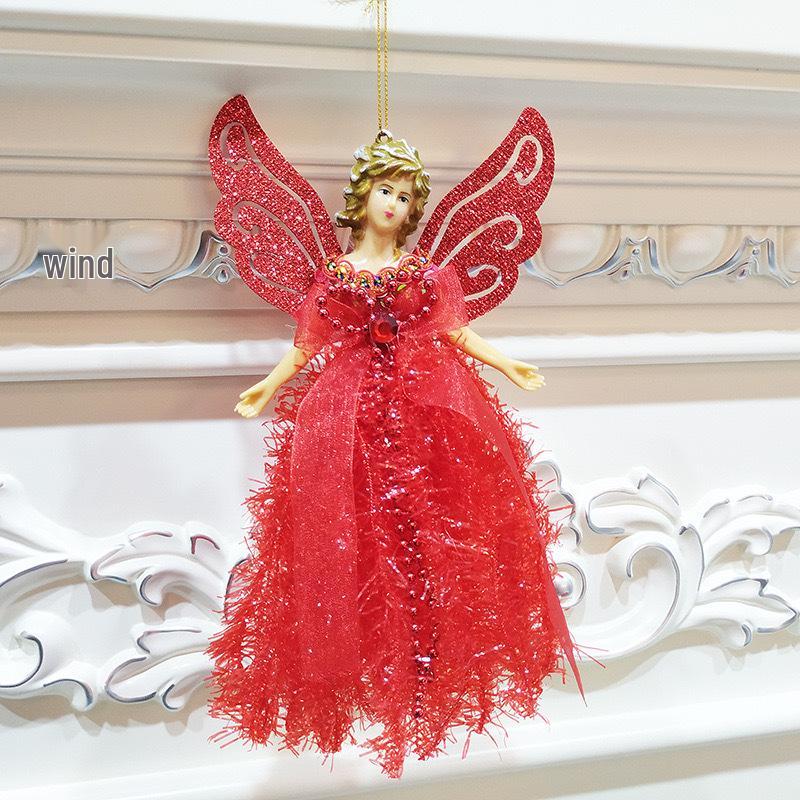 Трехмерное кружевное украшение «Ангел»: Креативное украшение для рождественской елки.