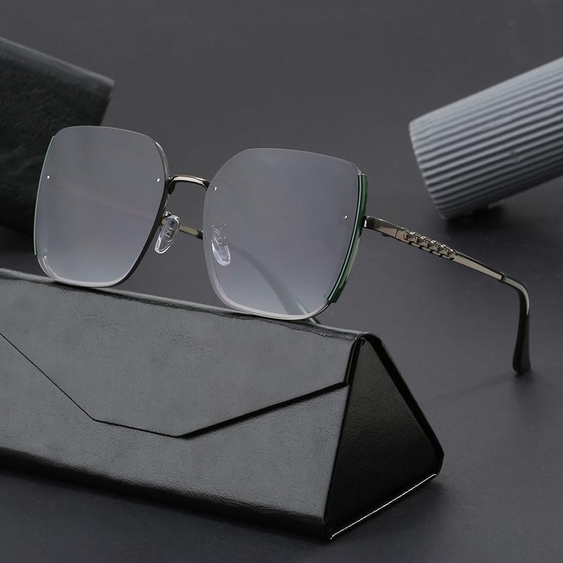 Custom Logo Retro Square Sunglasses for Women New Arrival UV 400 Anti-Radiation Classic Metal Fashion Sun Glasses