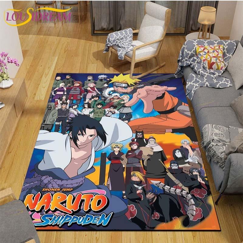 Anime Mat Carpet Naruto Rugs for Living Room Soft Floor Mat Rugs for Bedroom Door Mat Non-slip Area Rugs Bath Mat