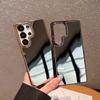Samsung S25Edge Гальваническое Косметическое Зеркало Чехол для Мобильного Телефона S24Ultra Полностью Закрытый Противоударный Новый Жесткий Чехол