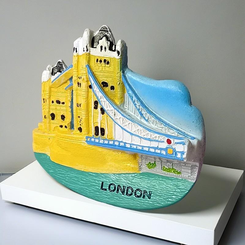 Европа Великобритания Лондон 3D наклейки на холодильник магниты на холодильник туристические достопримечательности наклейки на холодильник сувениры Лондон ручная работа c