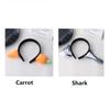 Shark Women Gift Carrot Shark Headband Accessories Funny Hair Hoop