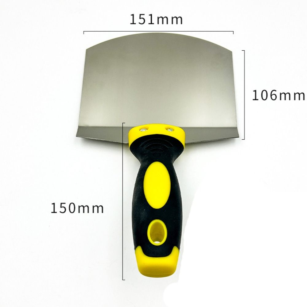 Stainless Steel Ash Shovel Arc Plaster Trowel Spatula Paint Feed Filling Scraper  Home