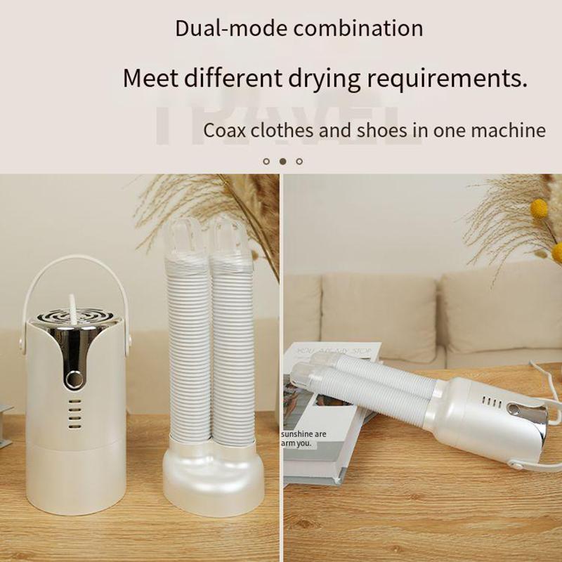 1 mini portable dryer with a small cloth bag to meet the needs of clothes of all sizes, equipped with a telescopic tube to dry s