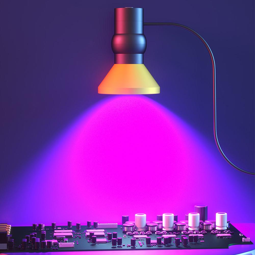 10 Вт фиолетовая лампа для отверждения клея, высокая интенсивность, зеленое масло, быстрая сварка, ультрафиолетовый свет для мобильного телефона