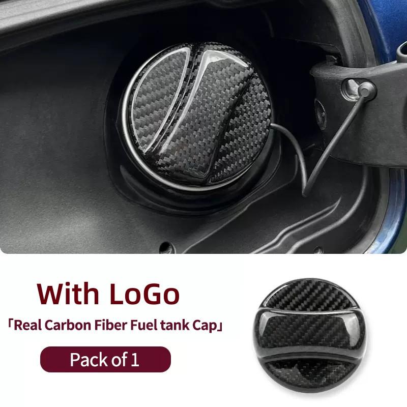 Carbon fiber fuel tank cover trim For Mercedes Benz A B C E R Class GLS GLA GLK GLC CLA AMG W204 W205 W212 W463 W176 accessories