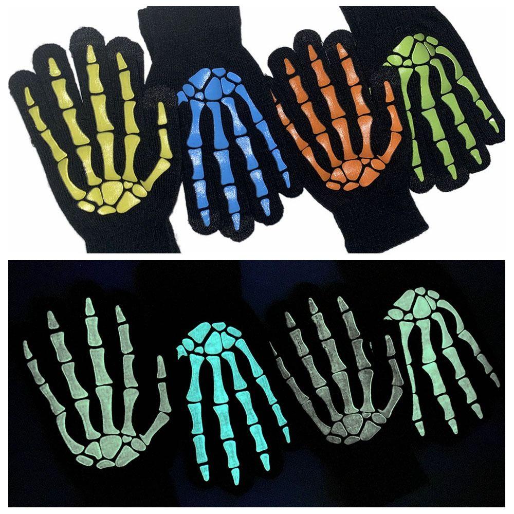 Перчатки с когтями скелета с полным пальцем, утолщенные перчатки с костяными когтями для Хэллоуина, для велоспорта