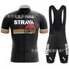 2025 for STRAVA short-sleeved set, bicycle road bike cycling suit, quick-drying, breathable and sweat-absorbing