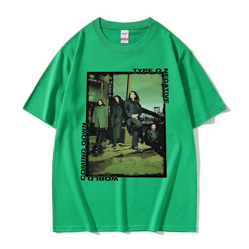 Rock Band Type O Negative Everything Dies World Coming Down Summer Fun Принты Футболки Мужские Готическая Футболка Мужская Оверсайз Футболки