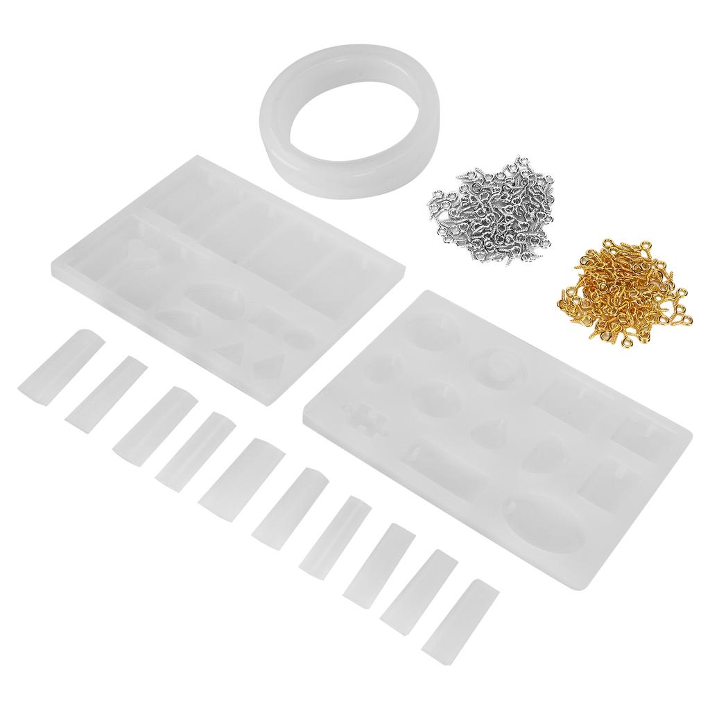 Ювелирная подвеска Силиконовые формы DIY Литьевые формы Набор штифтов с винтовым ушком Аксессуар для изготовления ювелирных изделий