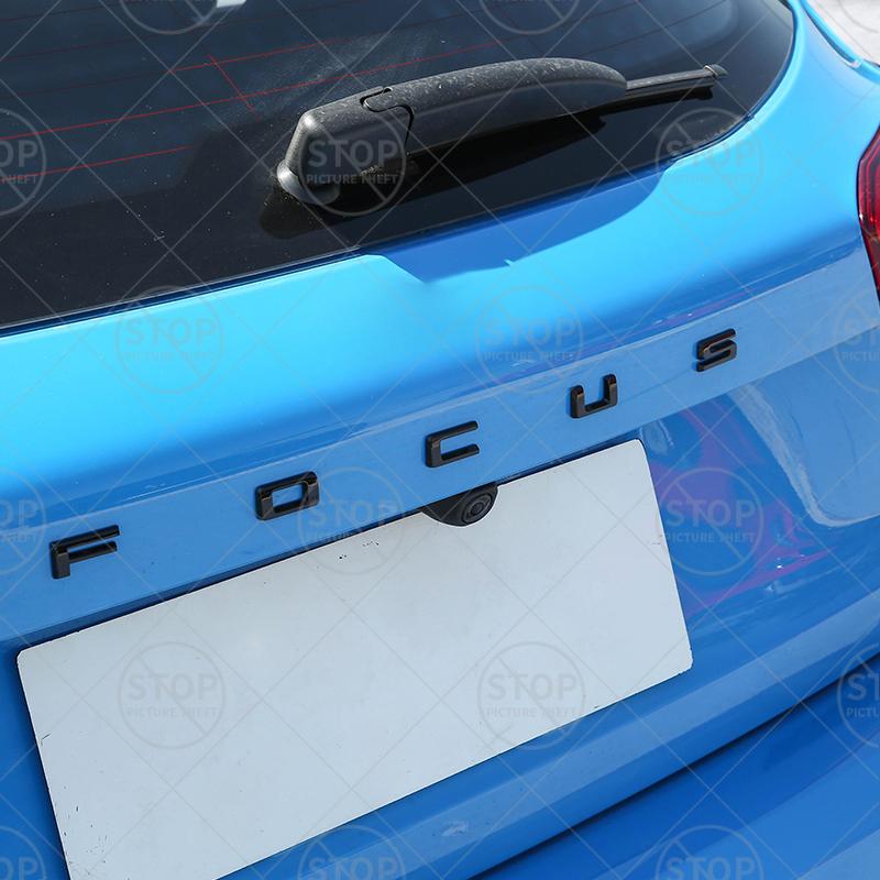 AJJ1 Car Sticker For Ford Focus Logo MK2 MK3 MK4 ST Line Hybrid 3D Decal Body Decoration Badge Rear Trunk Emblem Decor Accessories