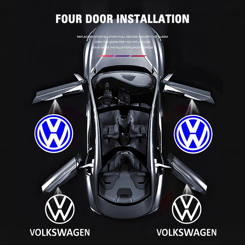 Car Door Welcome Light Car Open Door Projection Lamp For Volkswagen VW Polo Golf T5 Caddy T4 Touran GTI Passat Scirocco Tiguan