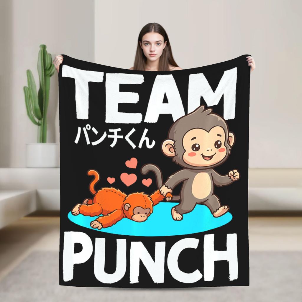 Monkey Punch Meme Im Fine Blanket Quality Warm Soft Throw Blanket Winter Camping Home Decor Casual Bedspread