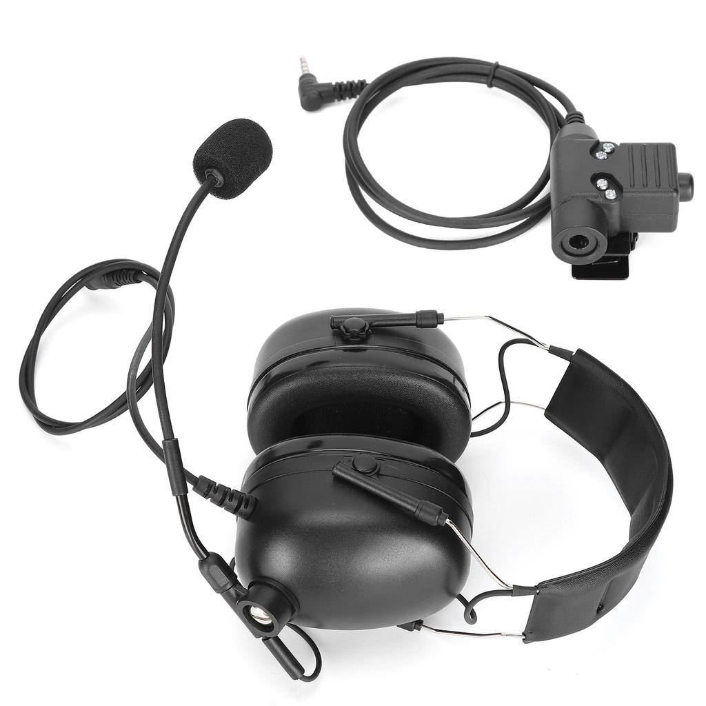 U94 PTT Headset Hearing Protection Noise Cancelling Headset with Adapter for Military Flying