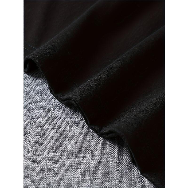 Европейские размеры Мужская футболка с принтом - Мягкая повседневная футболка с круглым вырезом с надписью Brooklyn, Повседневная одежда